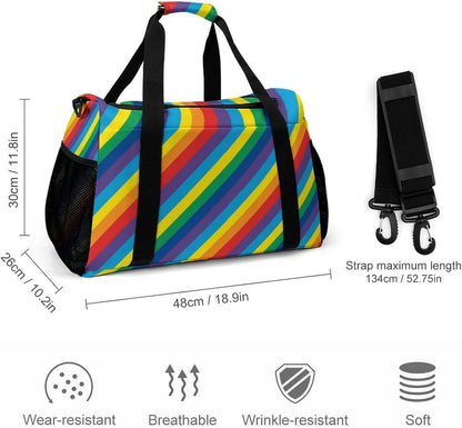 Weekender Overnight Bag Duffel for Travel Gym Sports Large Main Compartment Carry Handles