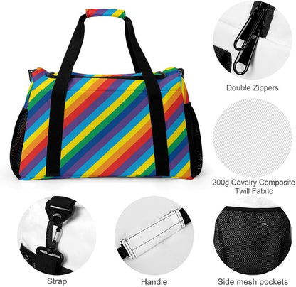 Weekender Overnight Bag Duffel for Travel Gym Sports Large Main Compartment Carry Handles