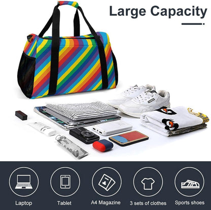Weekender Overnight Bag Duffel for Travel Gym Sports Large Main Compartment Carry Handles