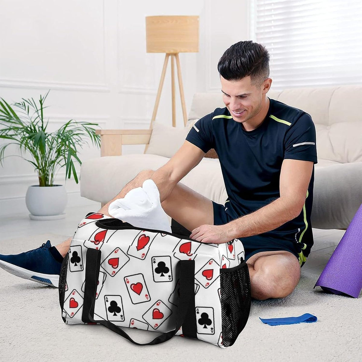 Weekender Overnight Bag Duffel for Travel Gym Sports Large Main Compartment Carry Handles