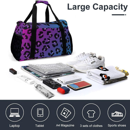 Weekender Overnight Bag Duffel for Travel Gym Sports Large Main Compartment Carry Handles
