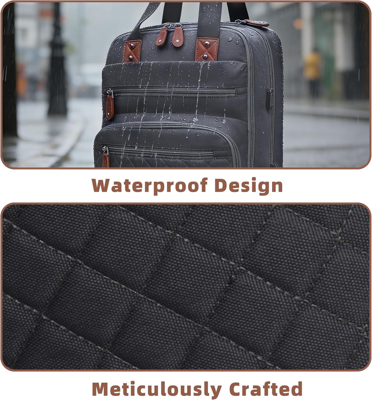 Rolling Backpack, Carry On Luggage Travel Backpack with Wheels, Flight Approved Anti Theft Rolling Bookbag Fits 15.7" Laptop, Rolling Backpack Bag with USB Port for Men Women, Grey