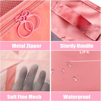 Packing Cubes 8 Set Travel Essentials for Carry on Luggage Organizers Bag Packing Cubes for Suitcases Travel Accessories (Pink)