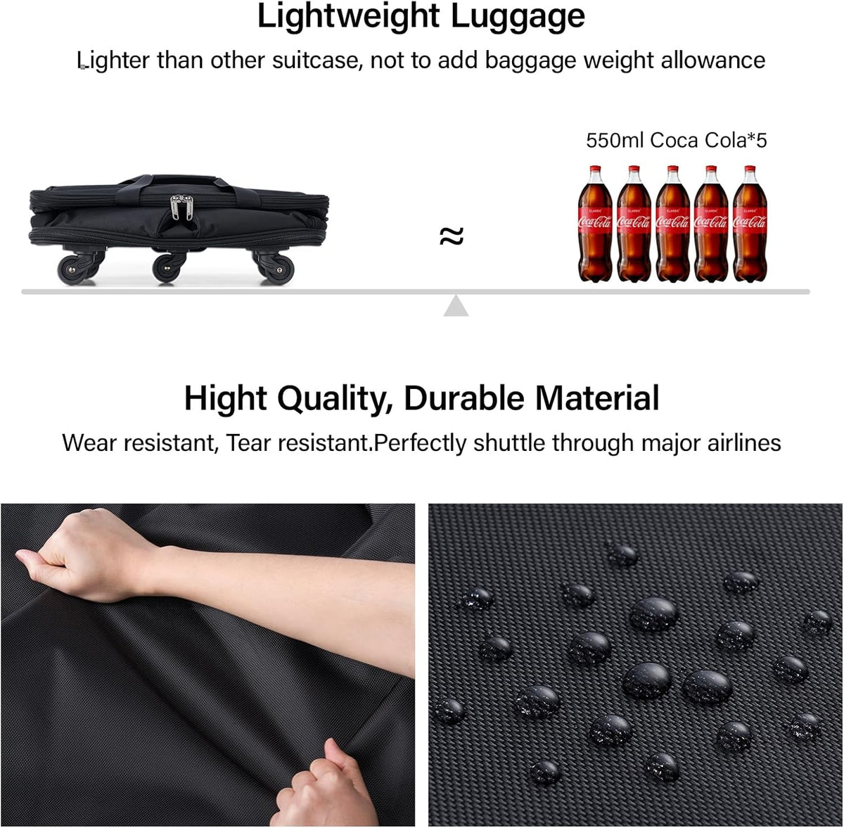 Suitcases with Wheels Expandable Foldable Luggage Bag Suitcase Collapsible Rolling Travel Bag Duffel Bag for Men Women Lightweight Suitcases without Telescoping Handle, Purple