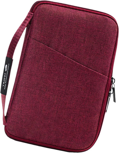 Document Organizers Wear Oxford Cloth Passports Case with Secure Storage for Tickets and Credit Cards Passports Protective