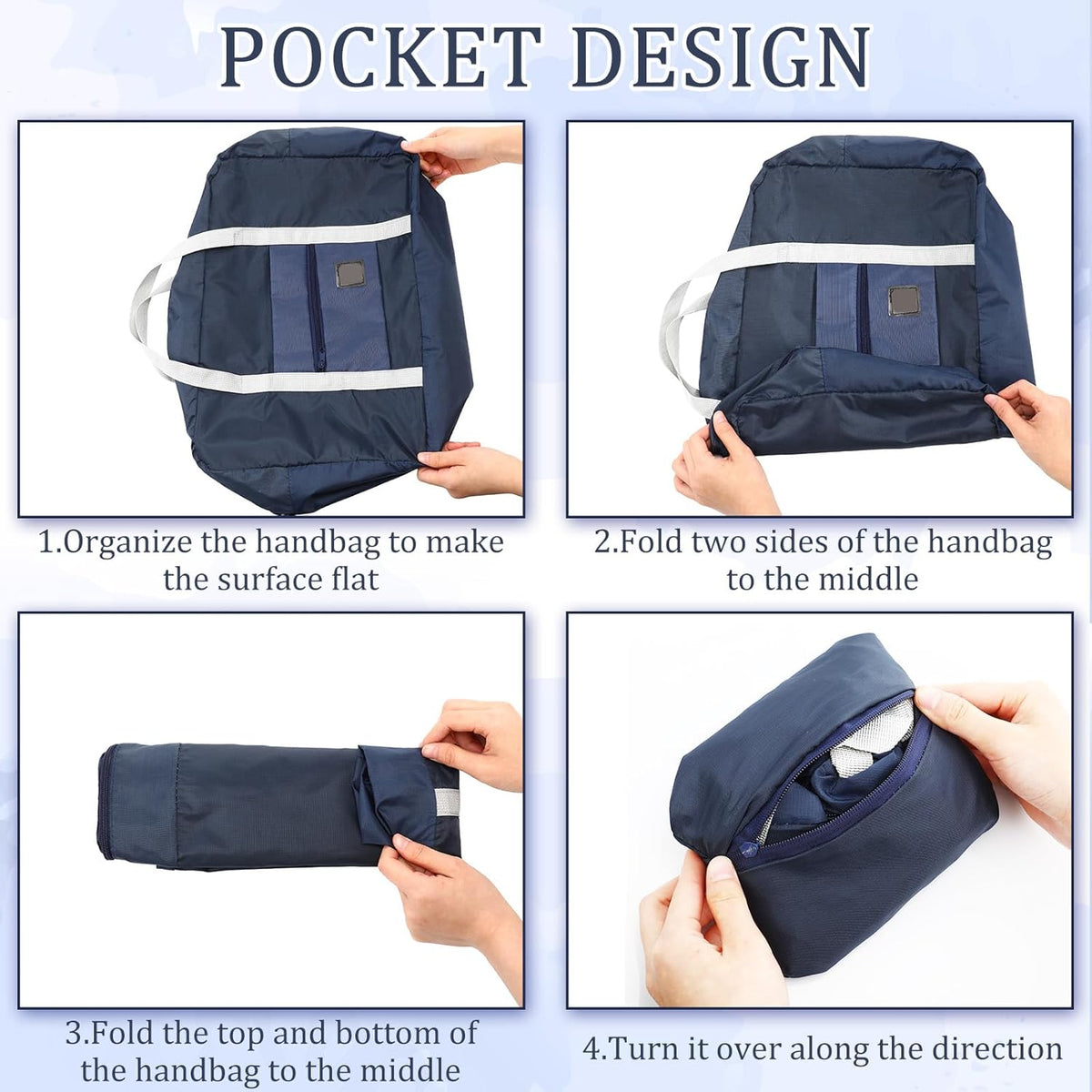24 Pcs Travel Duffel Bags Bulk Foldable Luggage Bag Women Men Waterproof Carry Tote with Trolley Sleeve for Gym, Overnight, Airlines(Black)