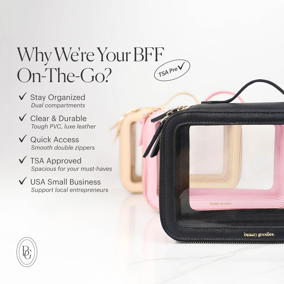 Large Clear Makeup Bags for Women Cosmetic Case Organizer, Clear Make Up Bags for Women Traveling, Clear Travel Makeup Bag Toiletry, Clear Travel Bags for Toiletries Car, Makeup Travel Bag for Women