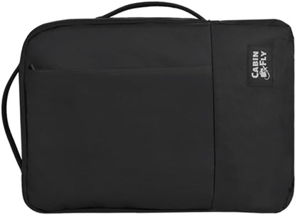 Bellanca Air Canada And WestJet Personal Item Size Backpack Under Seat Carry-on Bag Flair Airlines Hand Luggage (Black, 16x12x4/6In)