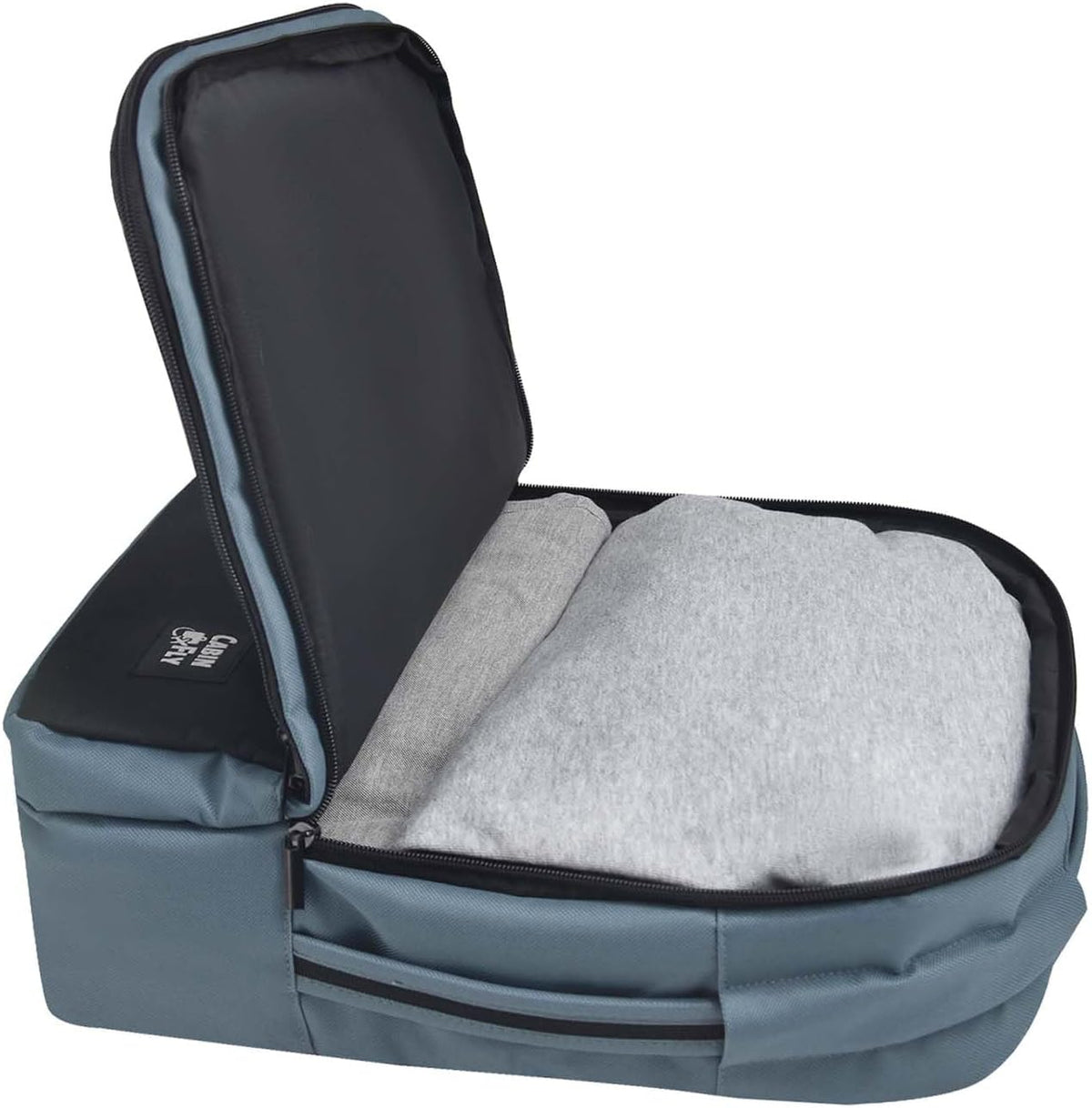 Bellanca Air Canada And WestJet Personal Item Size Backpack Under Seat Carry-on Bag Flair Airlines Hand Luggage (Black, 16x12x4/6In)