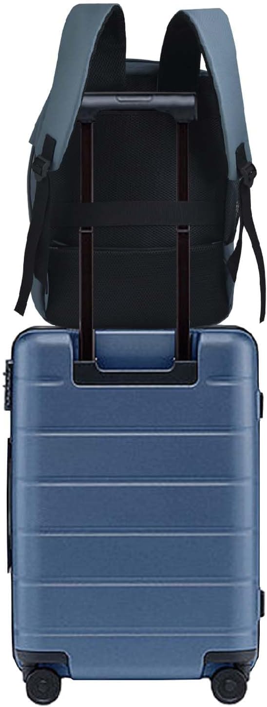 Bellanca Air Canada And WestJet Personal Item Size Backpack Under Seat Carry-on Bag Flair Airlines Hand Luggage (Black, 16x12x4/6In)