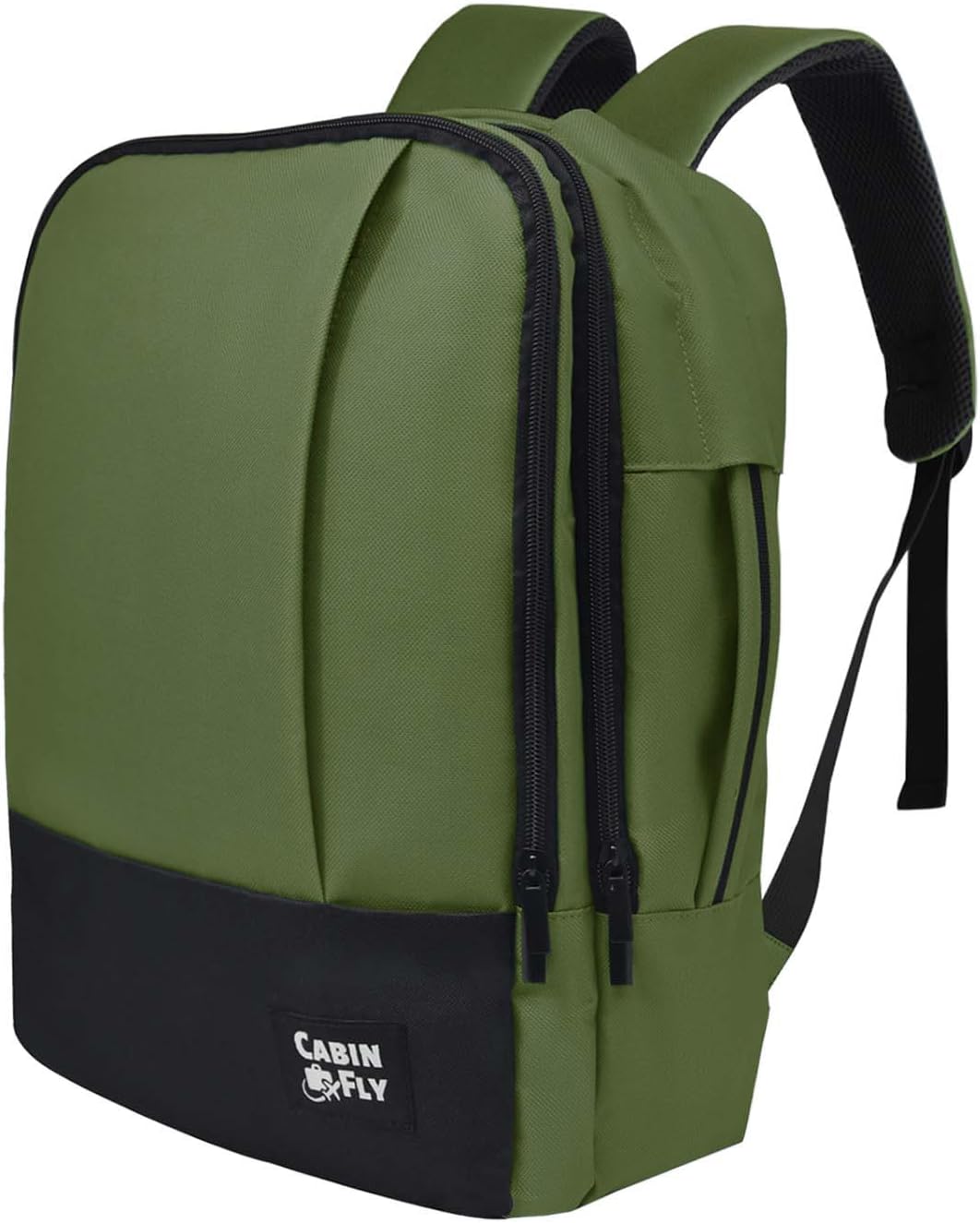 Bellanca Air Canada And WestJet Personal Item Size Backpack Under Seat Carry-on Bag Flair Airlines Hand Luggage (Black, 16x12x4/6In)