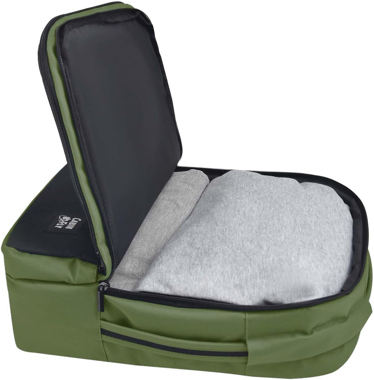 Bellanca Air Canada And WestJet Personal Item Size Backpack Under Seat Carry-on Bag Flair Airlines Hand Luggage (Black, 16x12x4/6In)