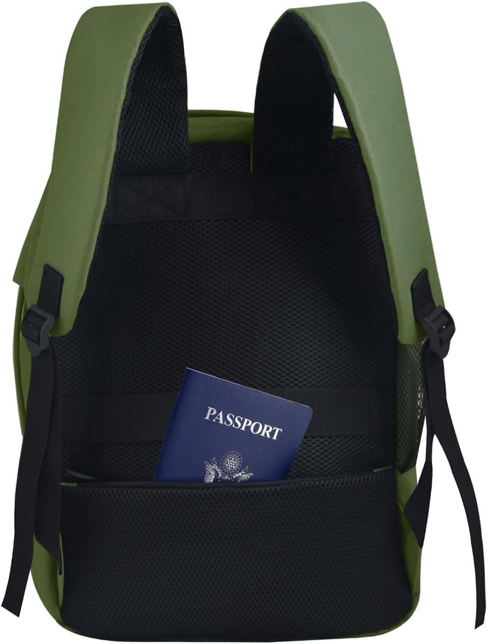 Bellanca Air Canada And WestJet Personal Item Size Backpack Under Seat Carry-on Bag Flair Airlines Hand Luggage (Black, 16x12x4/6In)
