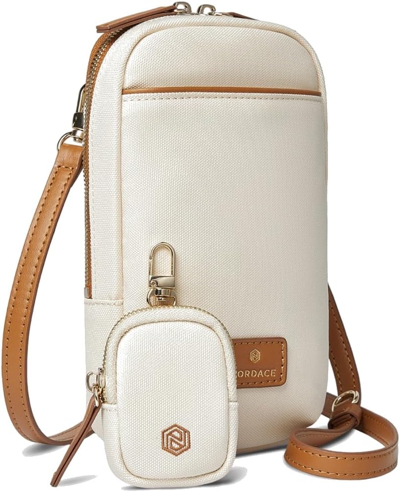 Siena Nexus Phone Crossbody Bag - RFID Blocking Card Slots and Detachable Pouch for Travel Phone Shoulder Bag