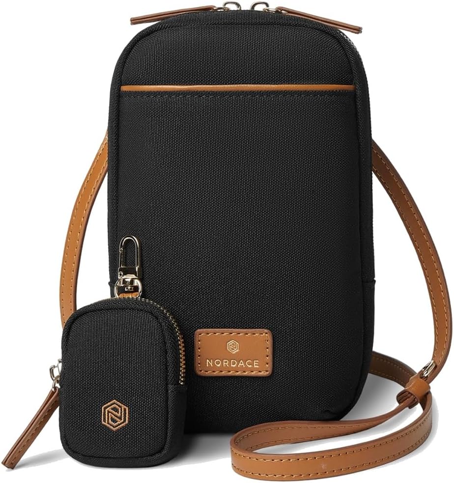 Siena Nexus Phone Crossbody Bag - RFID Blocking Card Slots and Detachable Pouch for Travel Phone Shoulder Bag