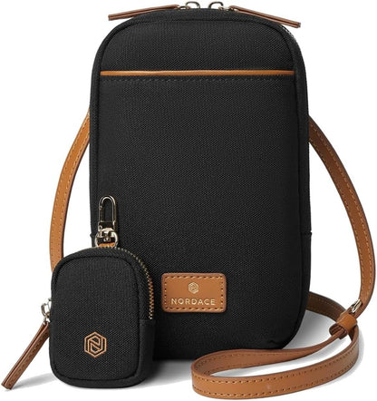 Siena Nexus Phone Crossbody Bag - RFID Blocking Card Slots and Detachable Pouch for Travel Phone Shoulder Bag
