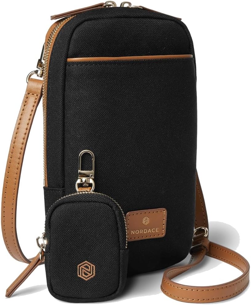 Siena Nexus Phone Crossbody Bag - RFID Blocking Card Slots and Detachable Pouch for Travel Phone Shoulder Bag