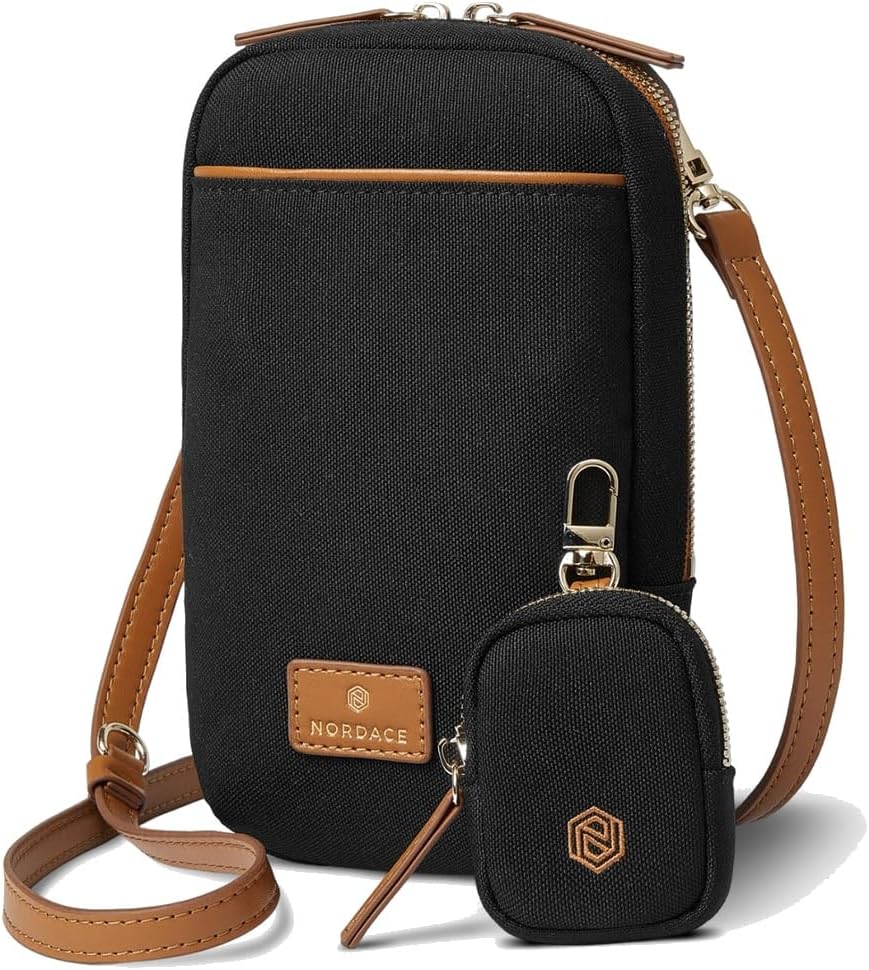 Siena Nexus Phone Crossbody Bag - RFID Blocking Card Slots and Detachable Pouch for Travel Phone Shoulder Bag
