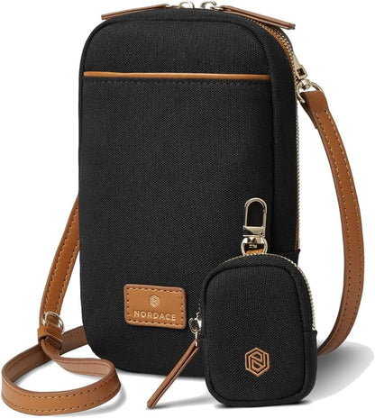 Siena Nexus Phone Crossbody Bag - RFID Blocking Card Slots and Detachable Pouch for Travel Phone Shoulder Bag