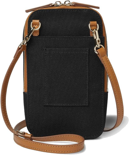 Siena Nexus Phone Crossbody Bag - RFID Blocking Card Slots and Detachable Pouch for Travel Phone Shoulder Bag