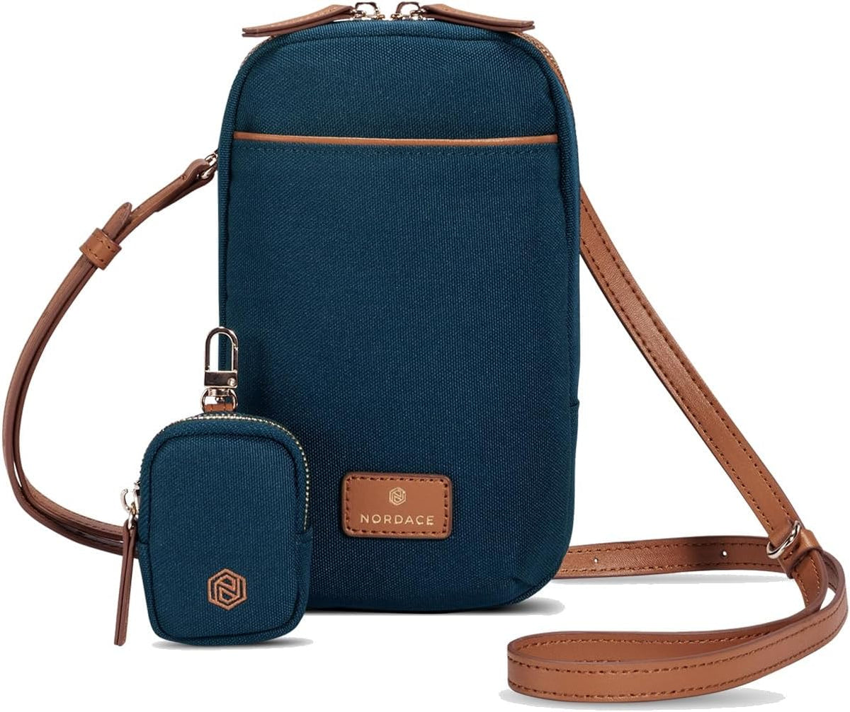 Siena Nexus Phone Crossbody Bag - RFID Blocking Card Slots and Detachable Pouch for Travel Phone Shoulder Bag