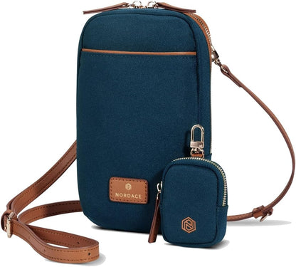 Siena Nexus Phone Crossbody Bag - RFID Blocking Card Slots and Detachable Pouch for Travel Phone Shoulder Bag