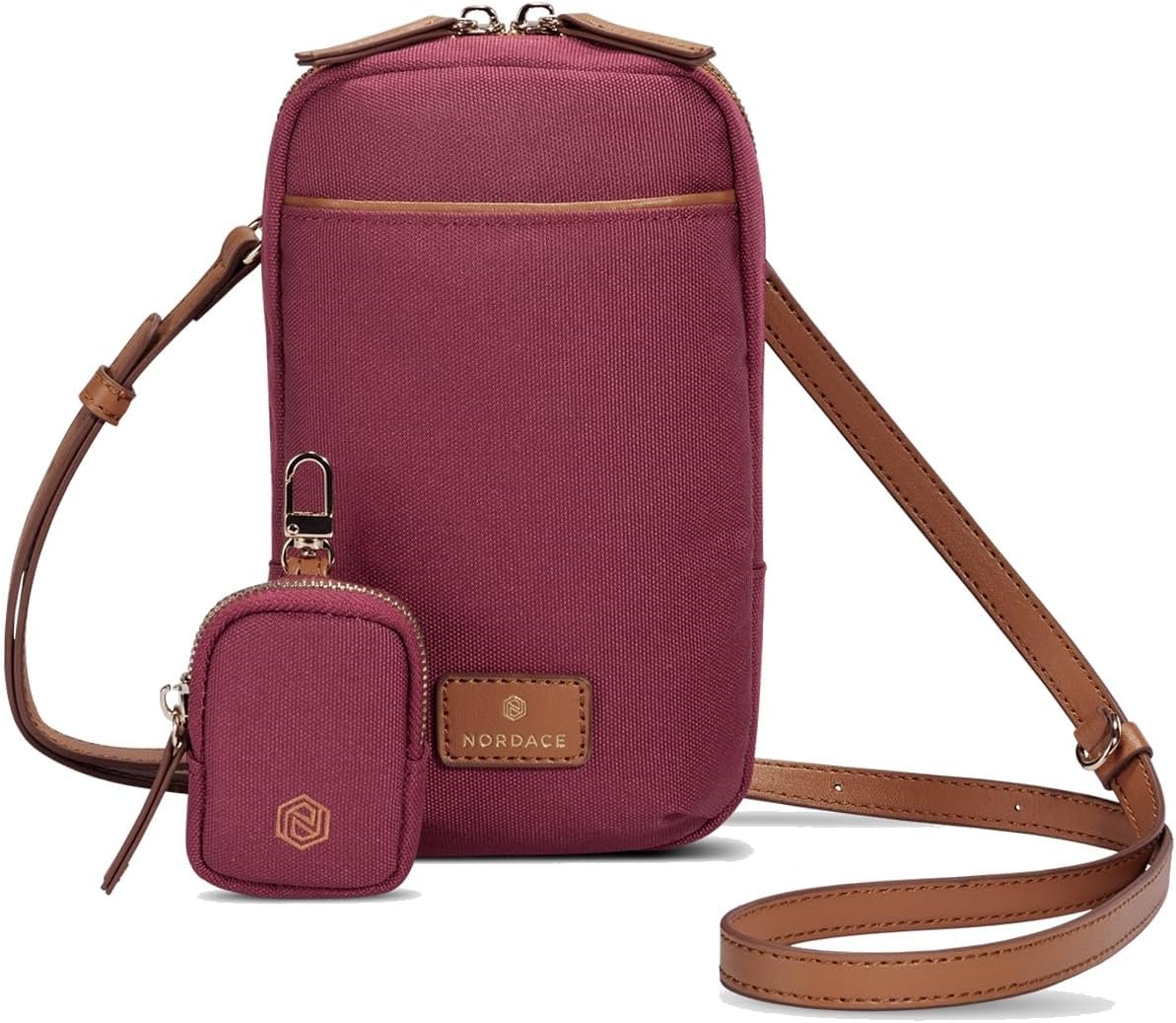 Siena Nexus Phone Crossbody Bag - RFID Blocking Card Slots and Detachable Pouch for Travel Phone Shoulder Bag