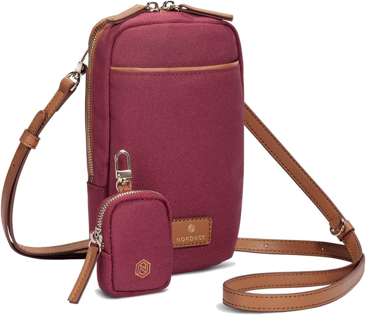 Siena Nexus Phone Crossbody Bag - RFID Blocking Card Slots and Detachable Pouch for Travel Phone Shoulder Bag