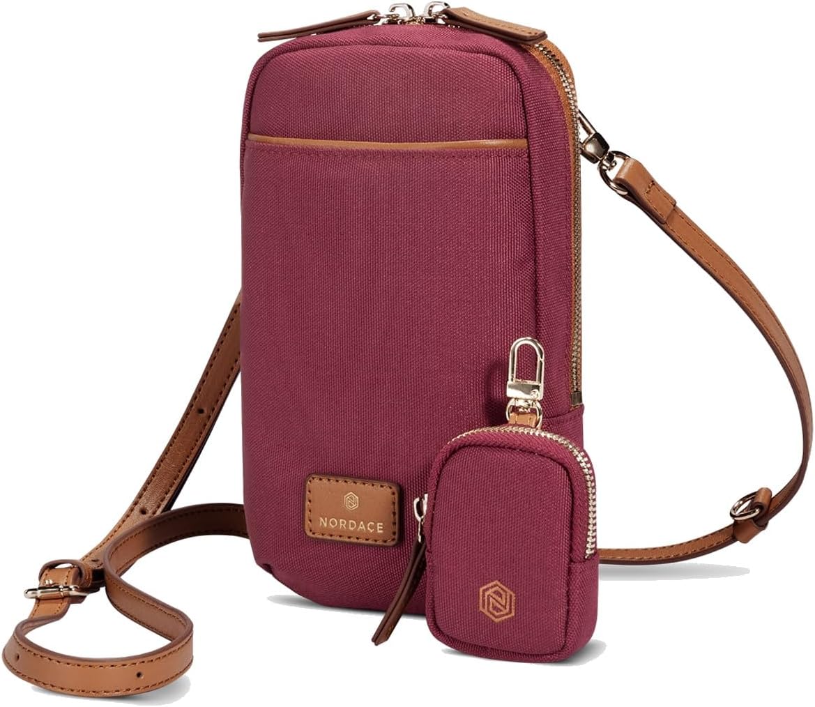 Siena Nexus Phone Crossbody Bag - RFID Blocking Card Slots and Detachable Pouch for Travel Phone Shoulder Bag