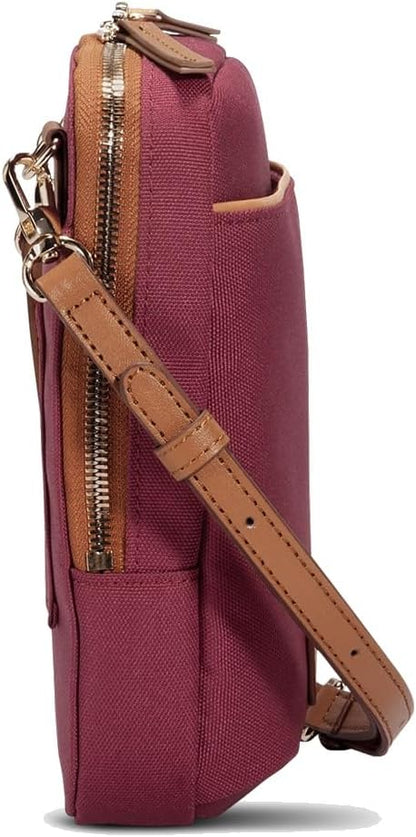 Siena Nexus Phone Crossbody Bag - RFID Blocking Card Slots and Detachable Pouch for Travel Phone Shoulder Bag