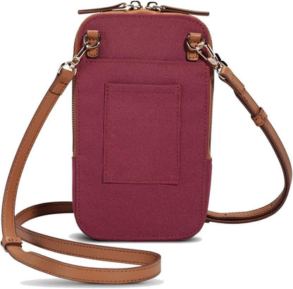Siena Nexus Phone Crossbody Bag - RFID Blocking Card Slots and Detachable Pouch for Travel Phone Shoulder Bag
