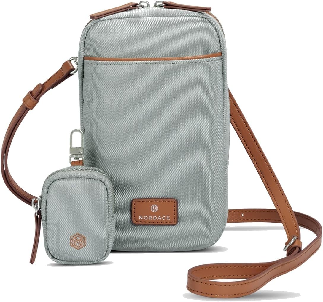 Siena Nexus Phone Crossbody Bag - RFID Blocking Card Slots and Detachable Pouch for Travel Phone Shoulder Bag