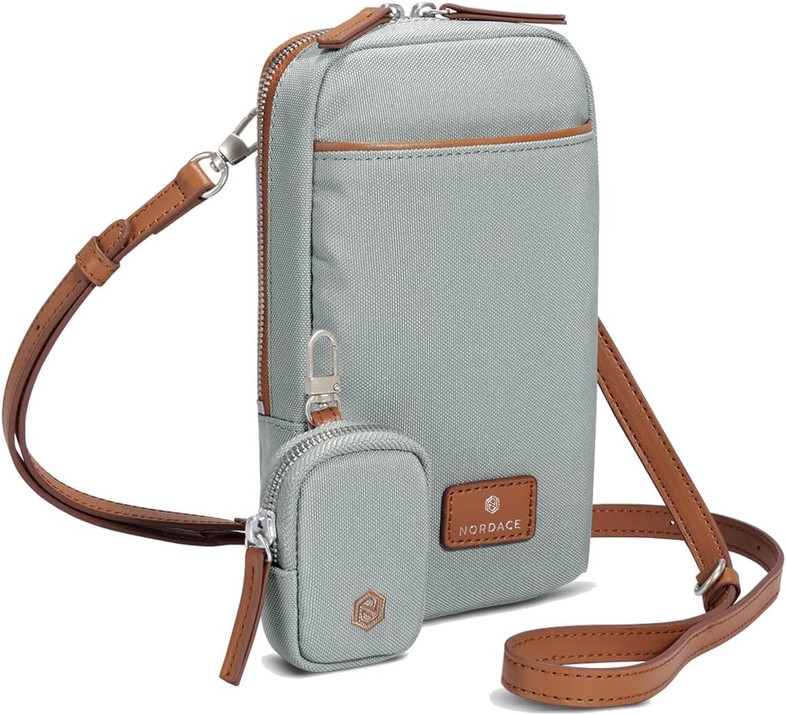 Siena Nexus Phone Crossbody Bag - RFID Blocking Card Slots and Detachable Pouch for Travel Phone Shoulder Bag