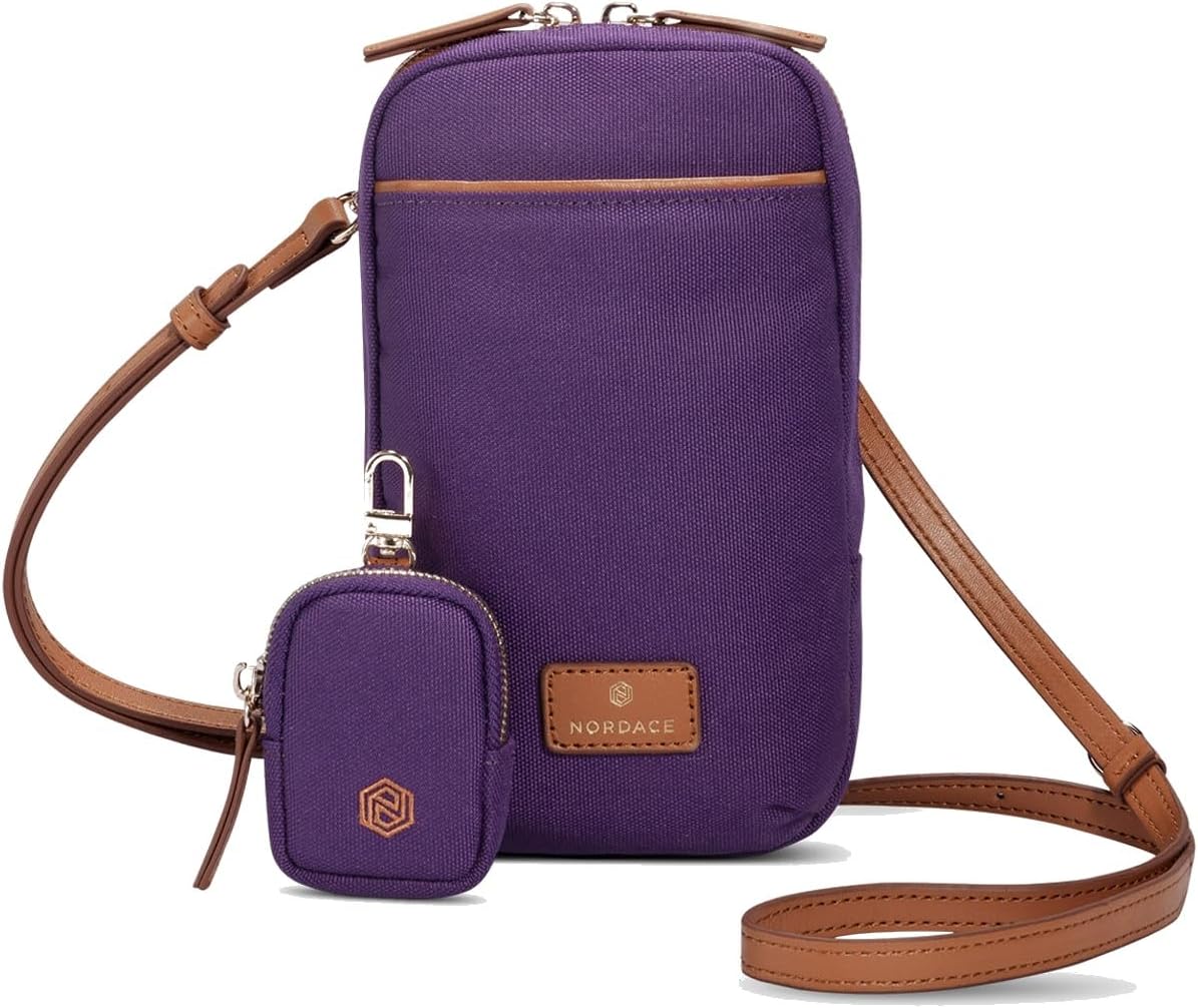 Siena Nexus Phone Crossbody Bag - RFID Blocking Card Slots and Detachable Pouch for Travel Phone Shoulder Bag