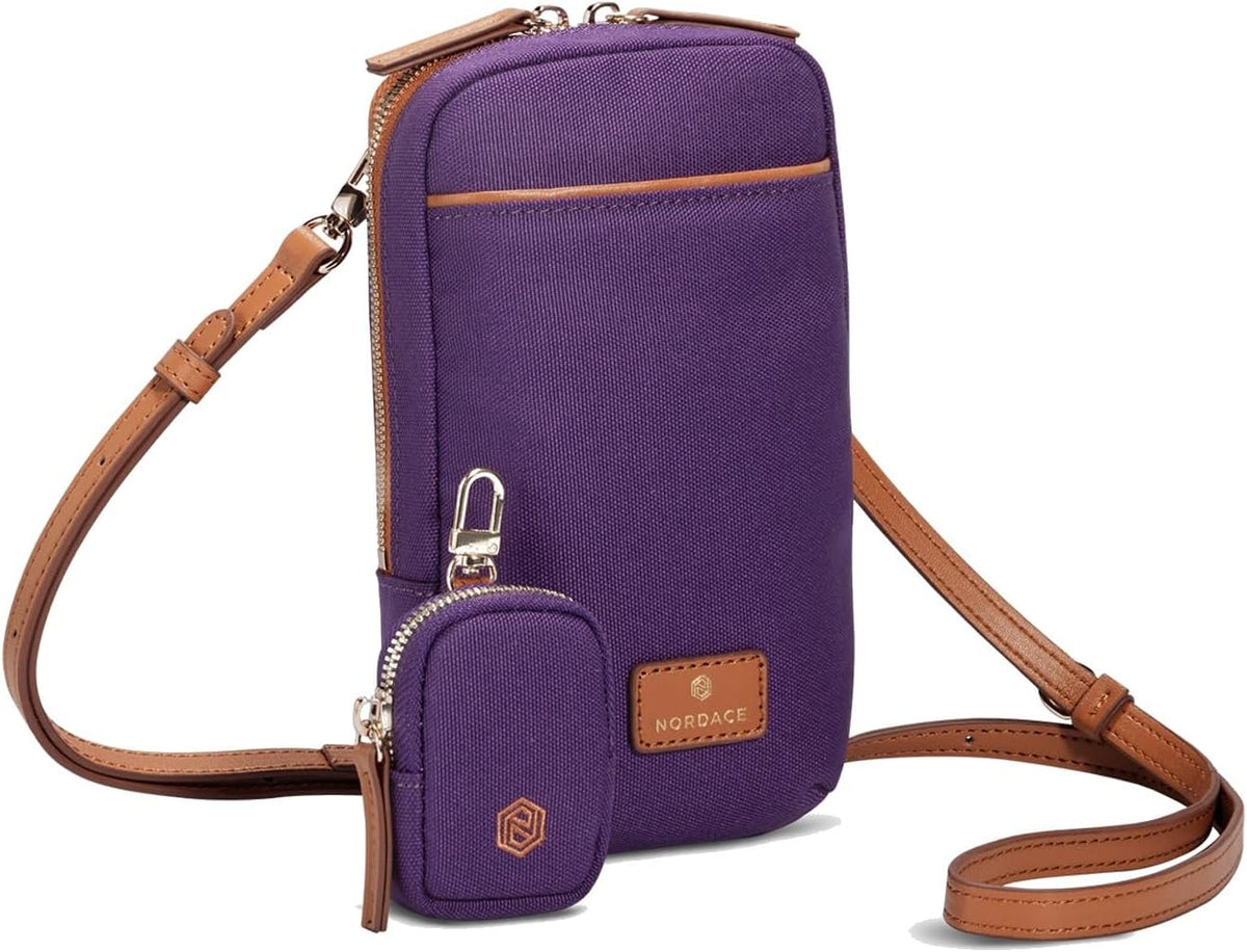 Siena Nexus Phone Crossbody Bag - RFID Blocking Card Slots and Detachable Pouch for Travel Phone Shoulder Bag