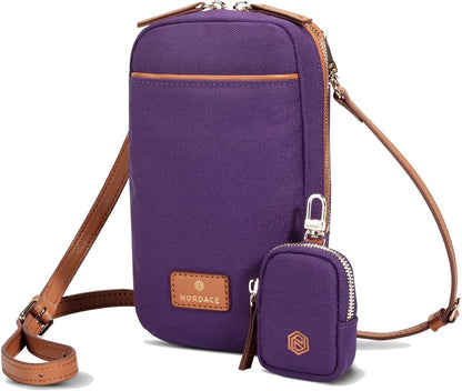 Siena Nexus Phone Crossbody Bag - RFID Blocking Card Slots and Detachable Pouch for Travel Phone Shoulder Bag