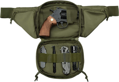 Tactical Pistol Pouch Ultimate Fanny Pack Holster Fits 1911, Glock, H&K, Ruger, S&W M&P Shield, Taurus, Sig Sauer, Springfield, Beretta, Kimber, Walther, and More