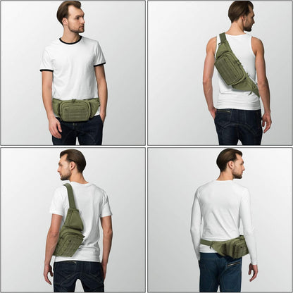 Tactical Pistol Pouch Ultimate Fanny Pack Holster Fits 1911, Glock, H&K, Ruger, S&W M&P Shield, Taurus, Sig Sauer, Springfield, Beretta, Kimber, Walther, and More