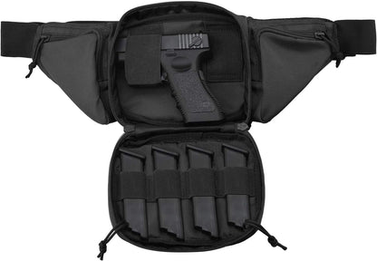 Tactical Pistol Pouch Ultimate Fanny Pack Holster Fits 1911, Glock, H&K, Ruger, S&W M&P Shield, Taurus, Sig Sauer, Springfield, Beretta, Kimber, Walther, and More