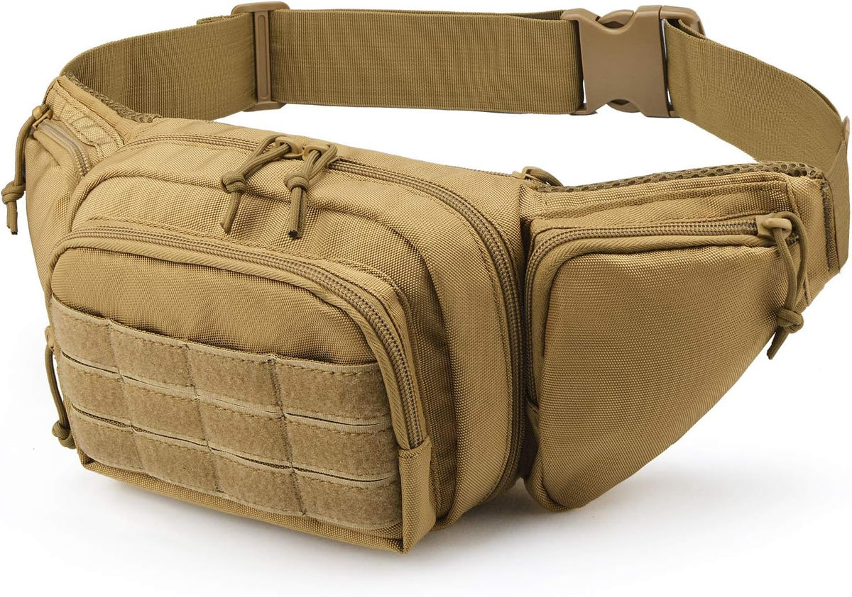 Tactical Pistol Pouch Ultimate Fanny Pack Holster Fits 1911, Glock, H&K, Ruger, S&W M&P Shield, Taurus, Sig Sauer, Springfield, Beretta, Kimber, Walther, and More