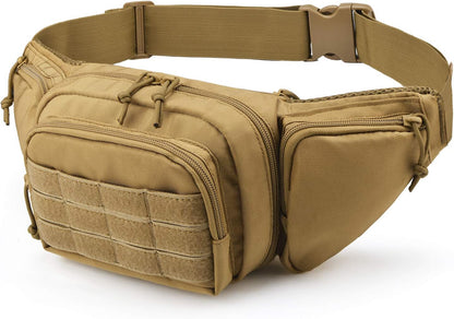 Tactical Pistol Pouch Ultimate Fanny Pack Holster Fits 1911, Glock, H&K, Ruger, S&W M&P Shield, Taurus, Sig Sauer, Springfield, Beretta, Kimber, Walther, and More