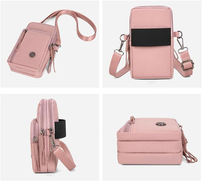 Small Crossbody Cell Phone Purse Wallet for Women Lightweight Handbags Mini Shoulder Bag with Adjustable Strap Cute