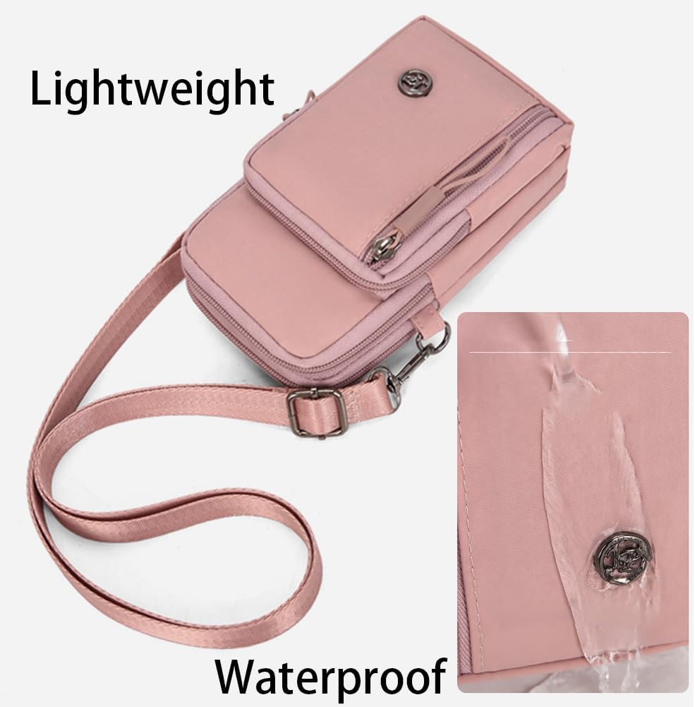 Small Crossbody Cell Phone Purse Wallet for Women Lightweight Handbags Mini Shoulder Bag with Adjustable Strap Cute