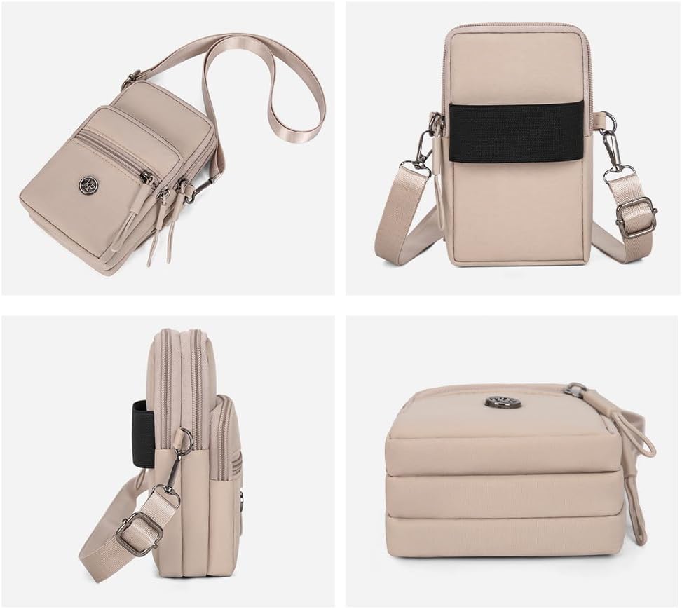 Small Crossbody Cell Phone Purse Wallet for Women Lightweight Handbags Mini Shoulder Bag with Adjustable Strap Cute