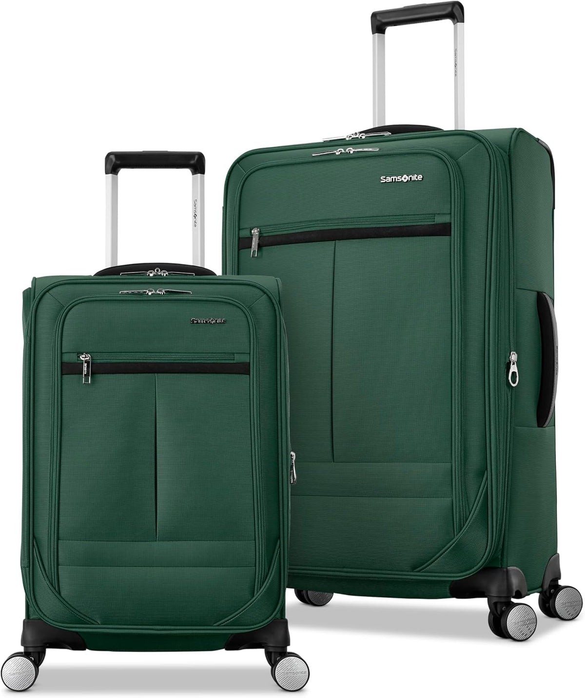 Carry-On Soft-Sided Expandable 21-Inch Element Suitcase: Airline Approved for Most Major Airlines, Durable, 360° Spinner Wheels, Adjustable Handle, 2 Front & Side Pocket- CAPTAINS BLUE