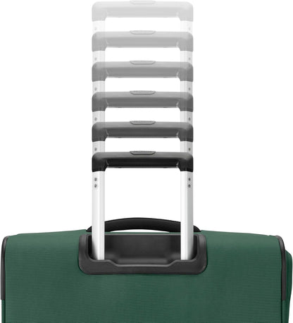 Carry-On Soft-Sided Expandable 21-Inch Element Suitcase: Airline Approved for Most Major Airlines, Durable, 360° Spinner Wheels, Adjustable Handle, 2 Front & Side Pocket- CAPTAINS BLUE