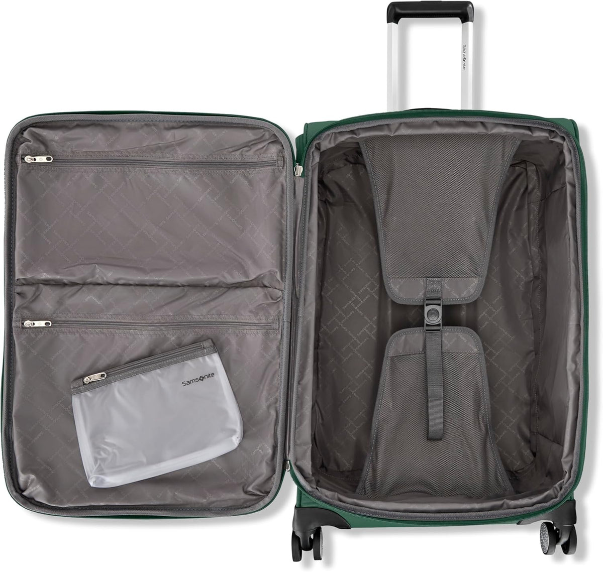 Carry-On Soft-Sided Expandable 21-Inch Element Suitcase: Airline Approved for Most Major Airlines, Durable, 360° Spinner Wheels, Adjustable Handle, 2 Front & Side Pocket- CAPTAINS BLUE