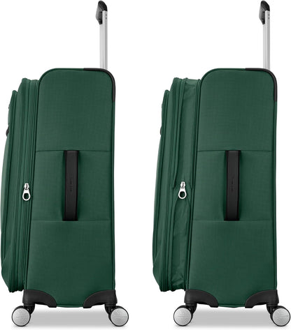 Carry-On Soft-Sided Expandable 21-Inch Element Suitcase: Airline Approved for Most Major Airlines, Durable, 360° Spinner Wheels, Adjustable Handle, 2 Front & Side Pocket- CAPTAINS BLUE