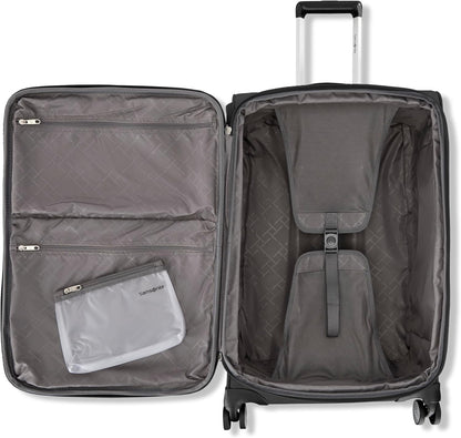 Carry-On Soft-Sided Expandable 21-Inch Element Suitcase: Airline Approved for Most Major Airlines, Durable, 360° Spinner Wheels, Adjustable Handle, 2 Front & Side Pocket- CAPTAINS BLUE