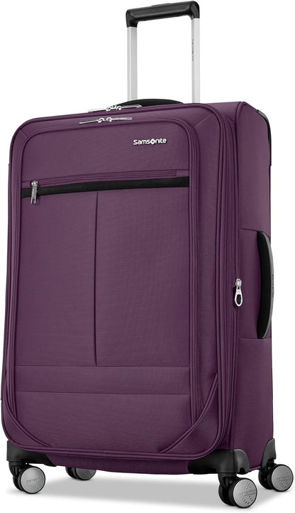 Carry-On Soft-Sided Expandable 21-Inch Element Suitcase: Airline Approved for Most Major Airlines, Durable, 360° Spinner Wheels, Adjustable Handle, 2 Front & Side Pocket- CAPTAINS BLUE